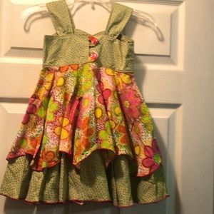 Little girls handmade dress fits 5